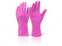 Huishoudhandschoen roze XL/ds10