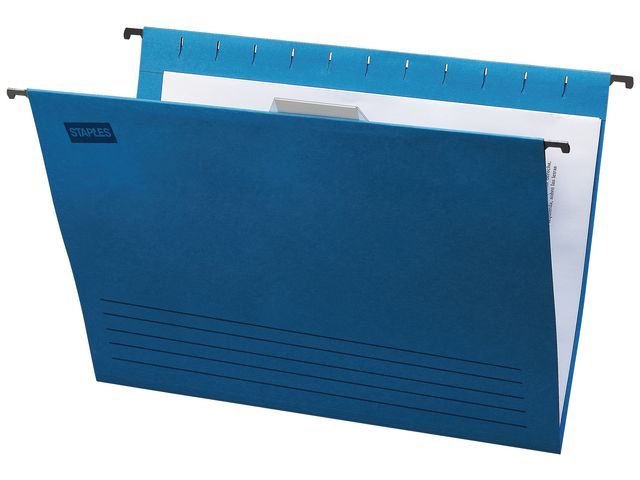 Hangmap Euroflex Verticaal, folio, v-bodem, blauw (doos 25 stuks)