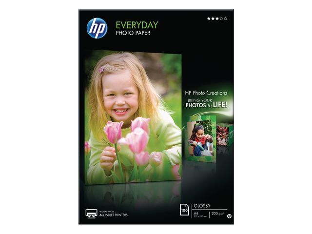 Fotopapier HP A4 200g everyday/pk100v