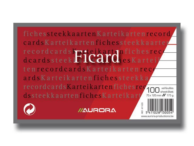 Systeemkaart Aurora 75x125 lijnpak 100