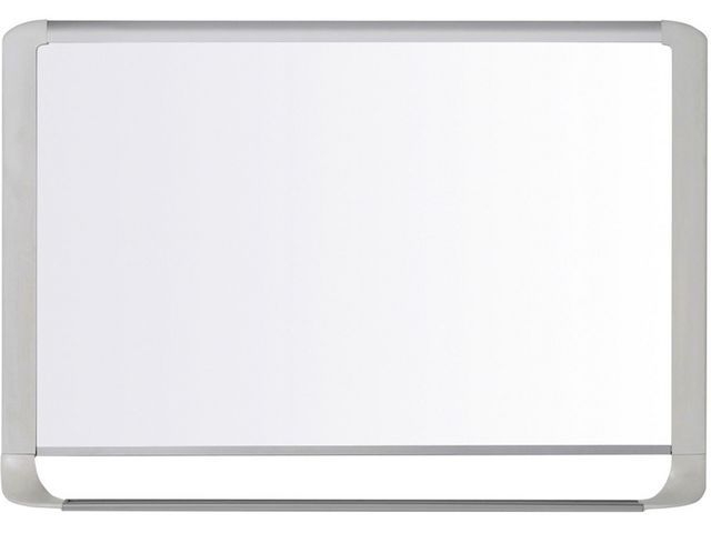 Bi-Office MasterVision magnetisch whiteboard, gelakt staal, glanzend wit oppervlak, lichtgrijs frame, 1200 x 900 mm