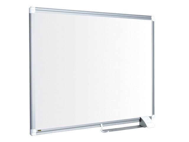 Bi-Office Maya New Generation whiteboard, magnetisch gelakt stalen oppervlak, grijs aluminium frame, 1200 x 900 mm