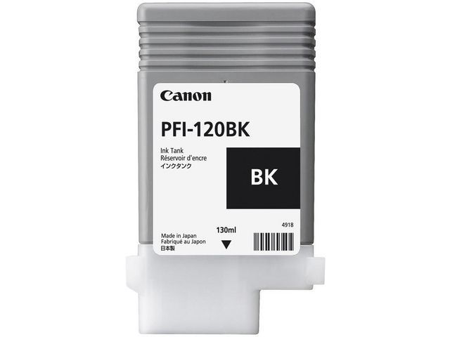 Inkjet Canon PFI-120 BK 130ml zwart
