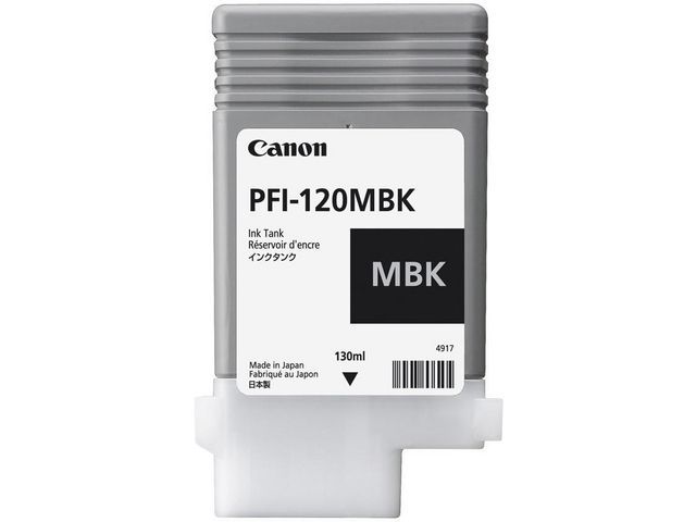 Inkjet Canon PFI-120 MBK 130ml mat zwart