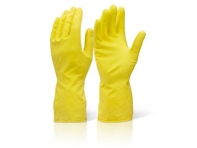 Huishoudhandschoen geel M/ds10