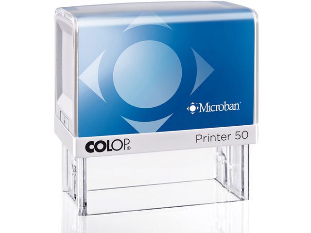 Colop Stempel - zelfinktend voor dagelijks gebruik Printer 50 Microban, 69 x 30 mm, max. 7 regels