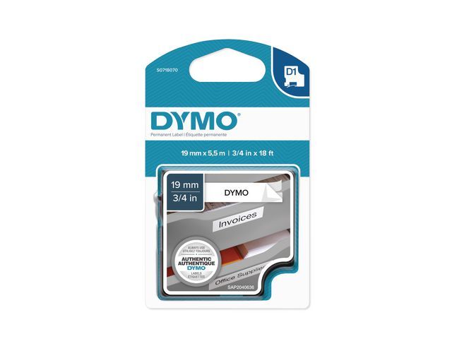 D1 - permanent zelfklevende polyester etikettentape (doos 5 stuks)