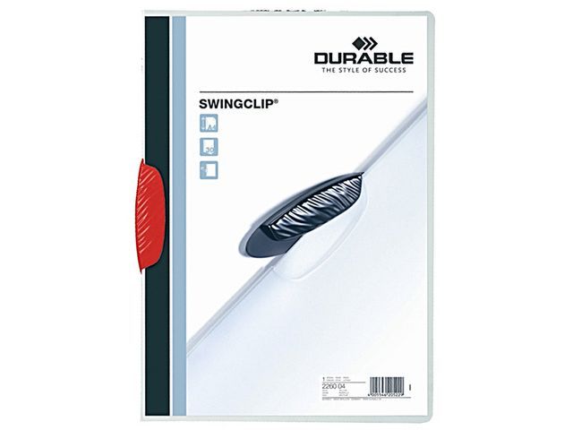 Durable Swingclip klemmap 1-30 vel rood (pak 25 stuks)