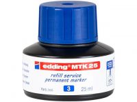 Inkt edding permanent MTK 25 blauw/25ml
