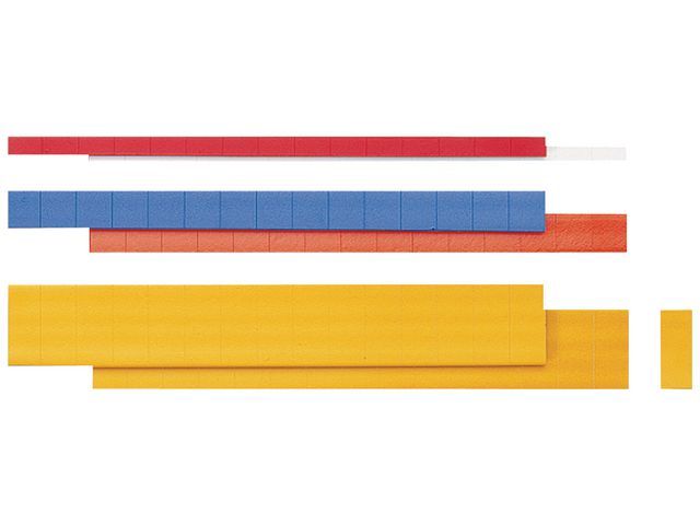 Efficiu00ebnta Magneetstrip Plat, 1-regelig, oranje (pak 10 stuks)