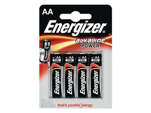 Batterij Energizer Power AA/LR06/pk4