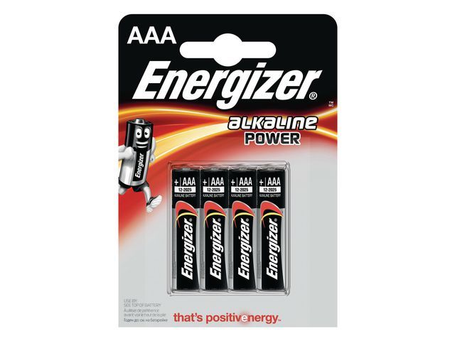 Batterij Energizer Power AAA/LR03//pk4