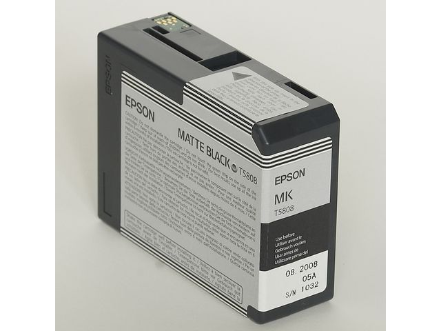 Inkjet Epson T5808 80ml foto mat zwart
