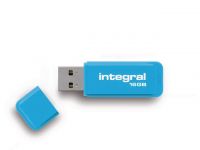 USB Stick Integral flash neon blauw 16GB