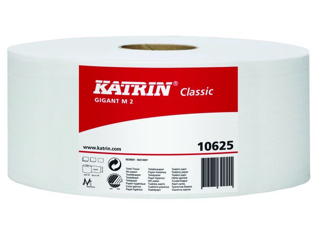 KATRIN CLASSIC toiletpapier Gigant Jumbo Medium, 2720 vellen, 340 mtr (pak 6 rollen)