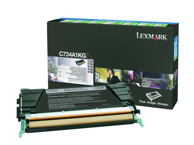 Toner Lexmark C734 Ret C734A1KG 8K zwart