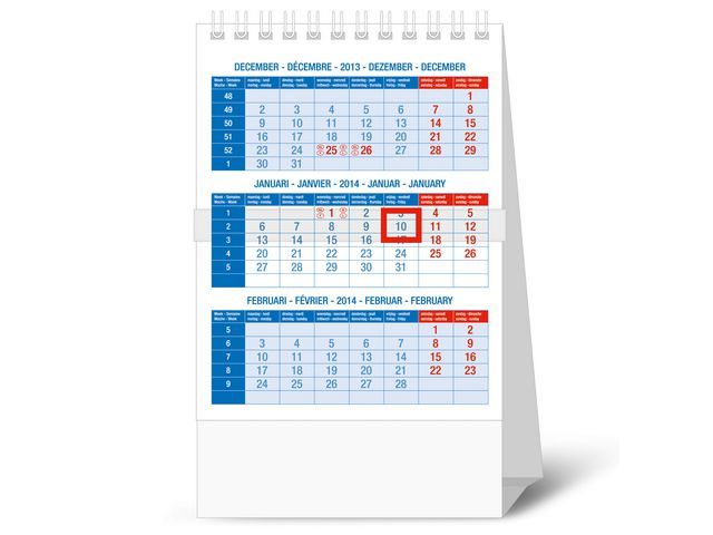 OUR CHOICE kalender tafelmodel maanden blad - Kantineshop