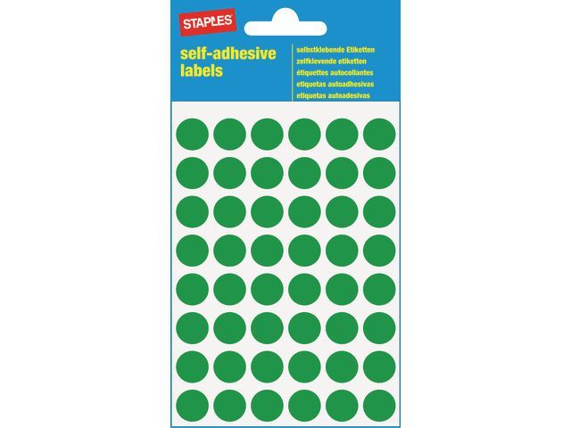OUR CHOICE Markeer etiketten 12 mm, groen (verpakking 240 stuks)