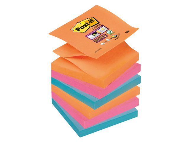 Post-itu00ae Post-it Super Sticky Z-Notes Bangkok R330-6SS-EG - notities (package 6 pads)