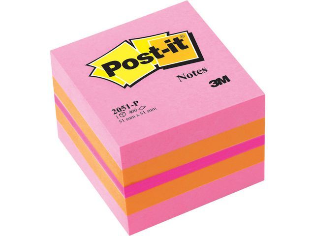 Notitieblok Post-it 51x51 roze