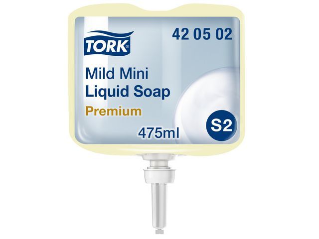 Premium vloeibare zeep Mild, mini (doos 8 x 475 milliliter)