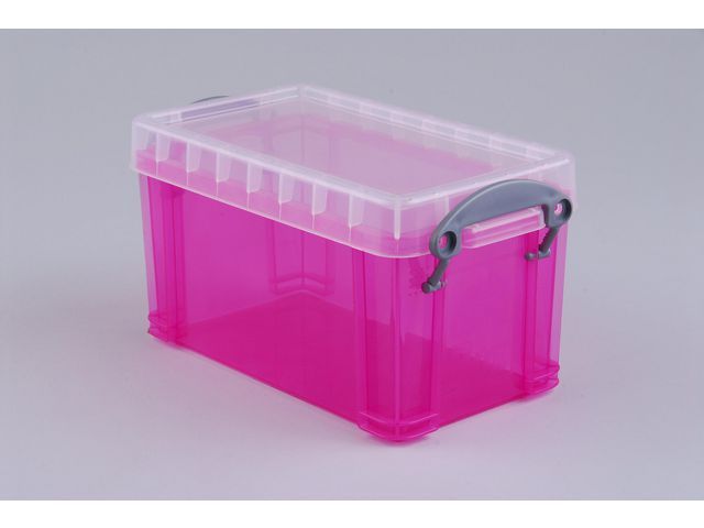 Opbergbox RUB 2,1L transparant roze