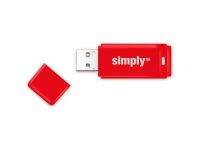USB 2,0 flashdrive Simply 32GB rood