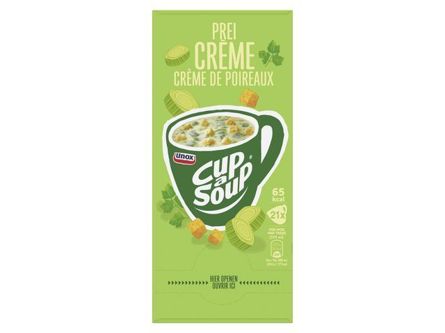 Soep Cup-a-soup Unox prei creme/pk21