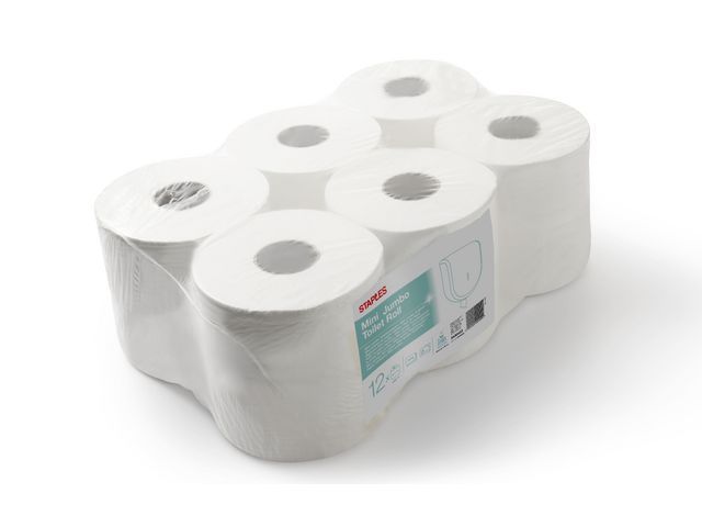 Toilet papier SPLS 160m 2lgs wit /pk12