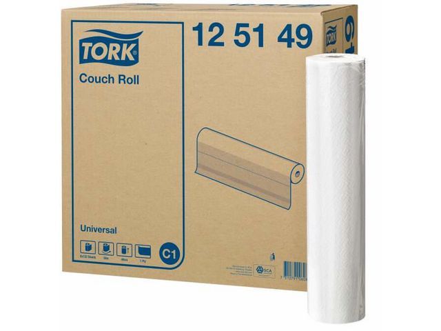 Onderzoekstafelrol Tork 1L 49cm wt/pk8