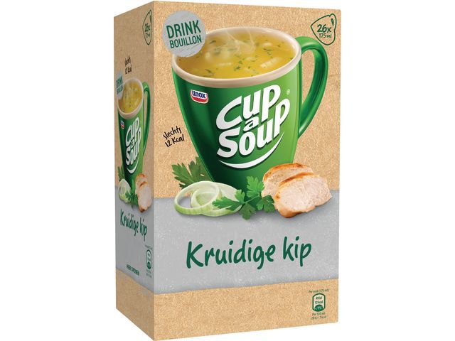 Soep Cup-a-soup bouil Kruidige kip/ds 26