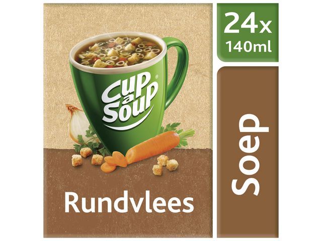 Unox Soep Cup-a-soup Rundvlees 140ml (pak 24 stuks)