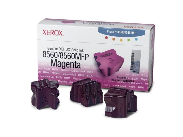 XEROX Colorstix Phaser 8560 108R00724 magenta Phaser 8560 magenta (verpakking 3 stuks)