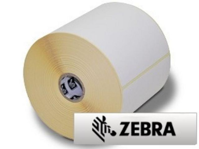 Zebra Zebra Direct 2100 - mat gecoat papier met permanente rubber kleeflaag - 1300 stuks (doos 4 x 1300 stuks)